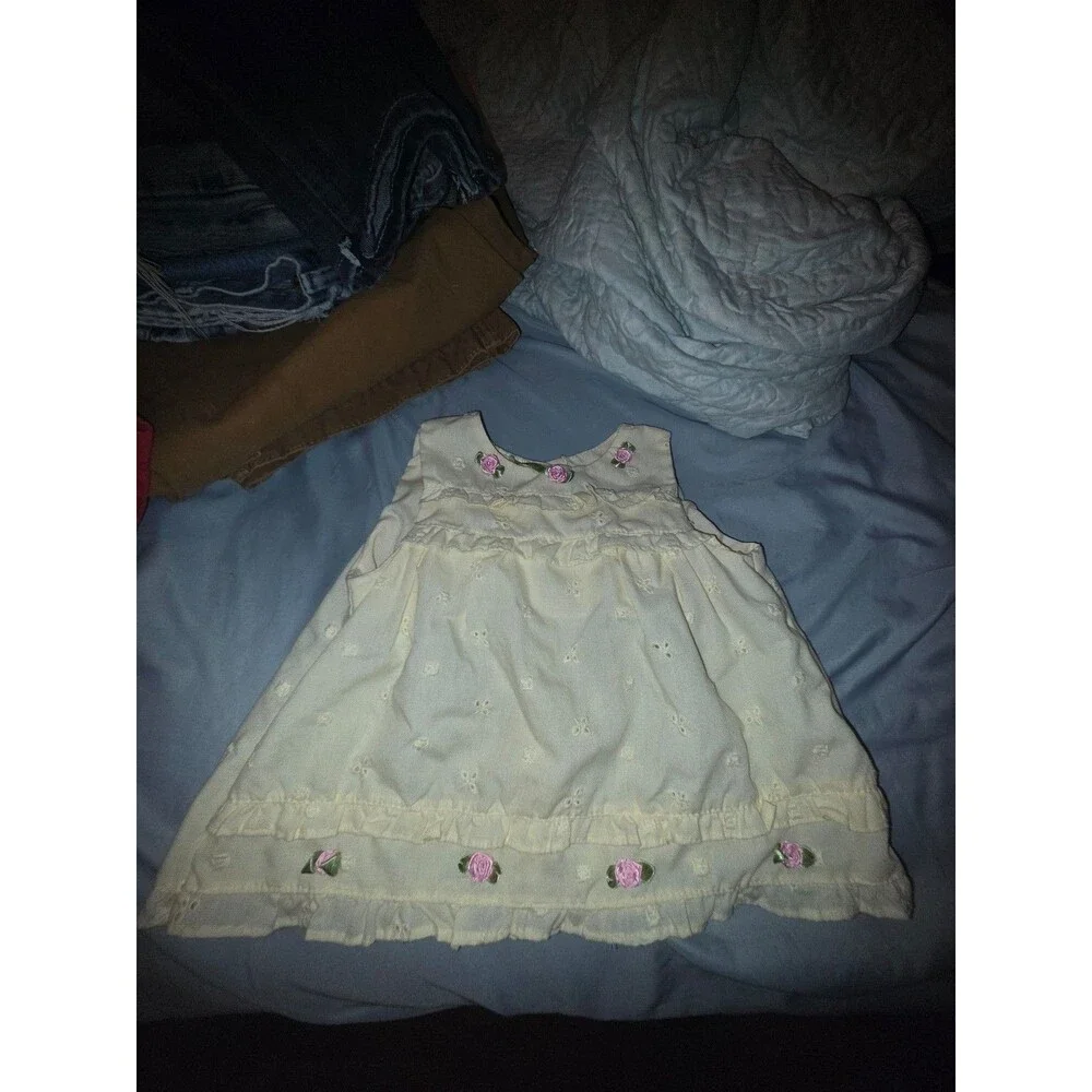 Teddy boom infant dress 0-3 months